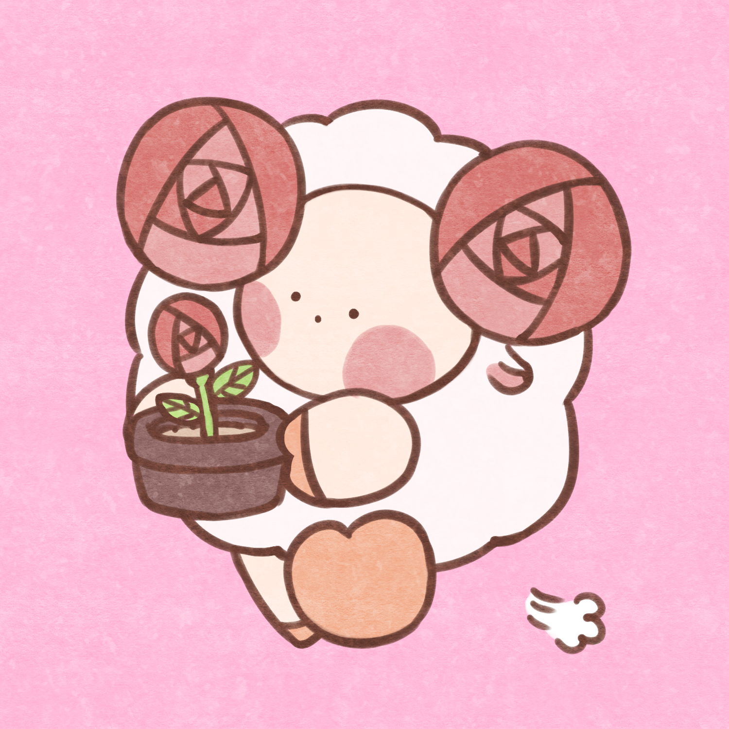 ピンクばらひつじ（まぐろ）